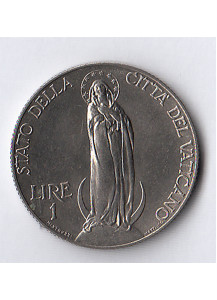 1930 - Vaticano Pio XI Lire 1 Anno IX  Nickel Spl